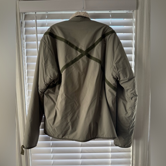 Olive Green Puffer Jacket with Plush Lining - Picture 2 of 5